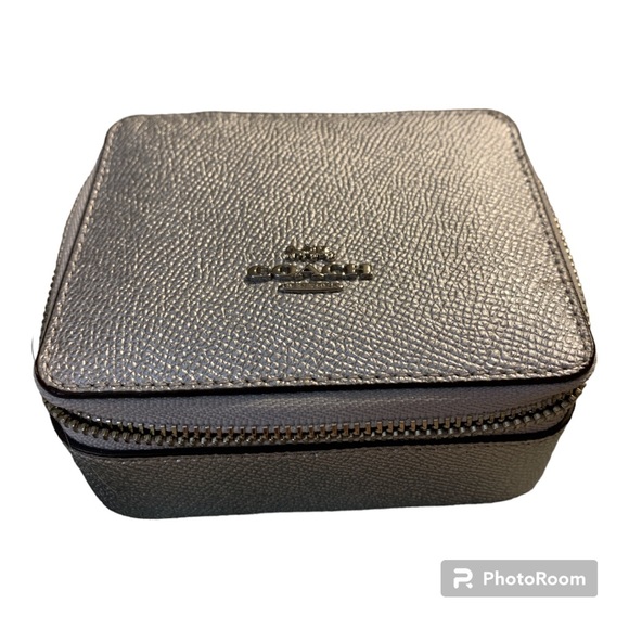 Coach Jewelry - Coach pewter travel jewelry box